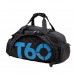 Сумка-рюкзак спортивная T60 BLACK-BLUE 35 л