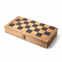 Wooden folding chess board