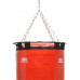 Boxing bag Sportko Classic with a ring and chains MP-4 red