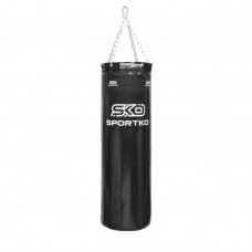 Boxing bag Sportko Classic with a ring and chains MP-4 black