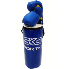 Children's boxing set, bag and gloves "Junior" blue
