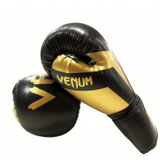 Боксерские перчатки VENUM 10-OZ BLACK-GOLD