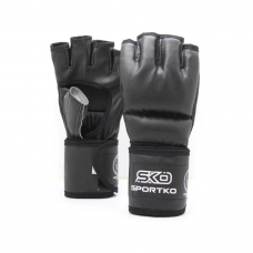 Open finger gloves Sportko PD-5 black M