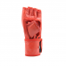 Open finger gloves Sportko leather PK-5 red L