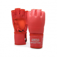 Open finger gloves Sportko PD-6 red XL