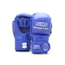 MMA gloves with open fingers SPORTKO PD-7 blue S/M