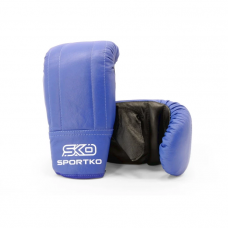 Projectile gloves leather SPORTKO PK-3 blue S/M
