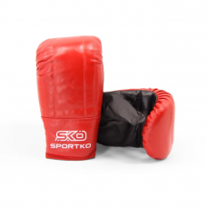 Projectile gloves leather SPORTKO PK-3 red S/M