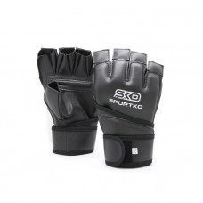 Open finger gloves Sportko PD-4 black L
