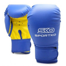 Boxing gloves SPORTKO PD2 blue 8 oz