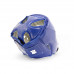 Boxing helmet with FBU print leather SPORTKO blue XL