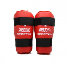 Sportko shin guard red XL