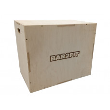 Plyometric wooden box. BAR2FIT 60 x 50 x 40