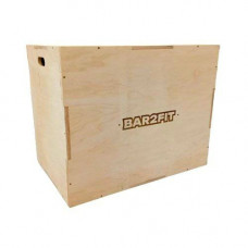 Plyometric wooden box. BAR2FIT 75 x 60 x 50