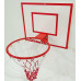 Basketball all-weather backboard SR 60 x 50 cm with ring No. 5 - 35 cm and white-red mesh