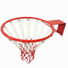 Basketball hoop no. 6 40 cm with white-red net
