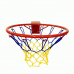 Basketball hoop no. 6 40 cm with yellow-blue net