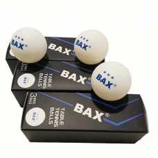 Мячики для настольного тенниса BAX 3* Набор 12 шт 40 мм White
