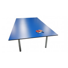 Universal tennis table with rackets SR-1 blue 18 mm